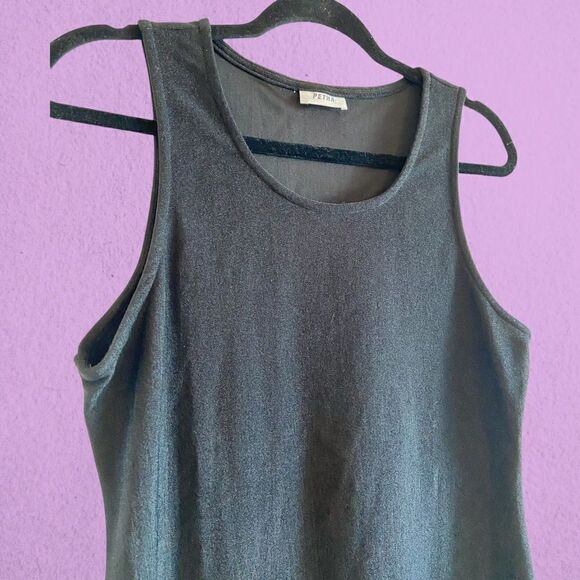 Vintage 90’s little black mini dress lace hem - Picture 3 of 11